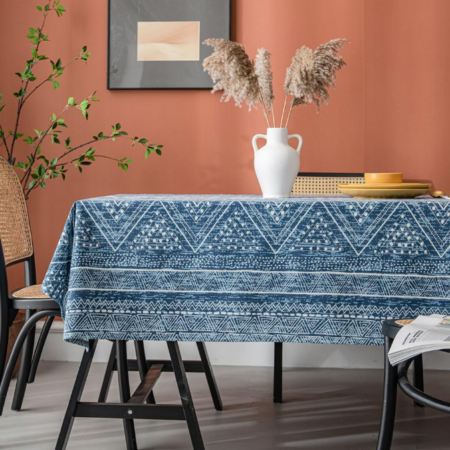 Bohemian Geometric Print Pure Cotton Tablecloth